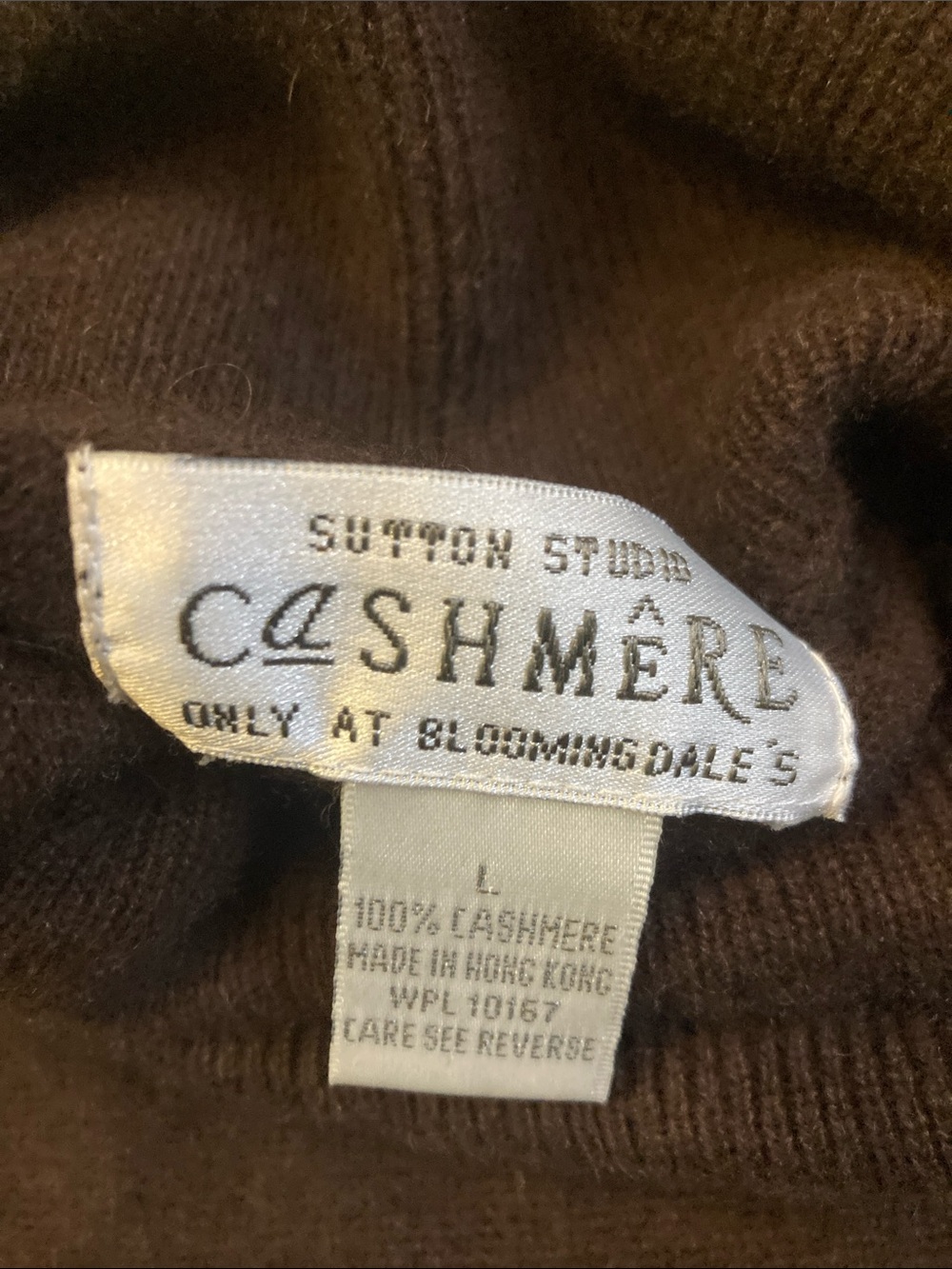 Cashmere Brown Turtleneck Sweater - Classic Knit - Picture 3 of 6
